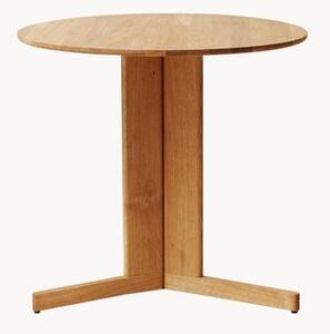 Kulatý jídelní stůl z dubového dřeva Trefoil, Ø 75 cm