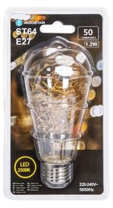 LED Žárovka FILAMENT ST64 E27/1,2W/230V 2500K - Aigostar