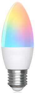 LED RGBW Stmívatelná žárovka C37 E27/6,5W/230V 2700-6500K Wi-Fi - Aigostar