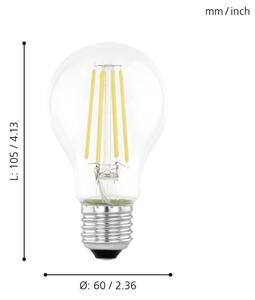 LED Žárovka se senzorem VINTAGE A60 E27/6W/230V 3000K - Eglo 11886