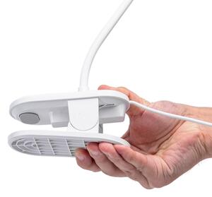 Aigostar - LED Stmívatelná stolní lampa s klipem LED/2,5W/5V bílá