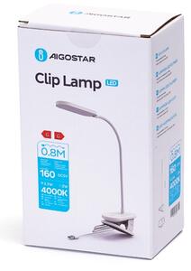 Aigostar - LED Stmívatelná stolní lampa s klipem LED/2,5W/5V bílá