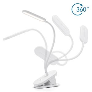 Aigostar - LED Stmívatelná stolní lampa s klipem LED/2,5W/5V bílá