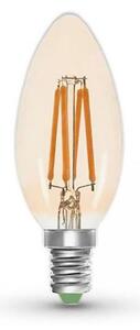LED Žárovka CLASIC AMBER C35 E14/5W/230V 2200K - Brilagi