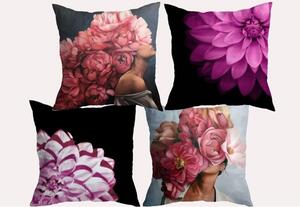 Povlaky na polštáře 40x40 cm Pyton set 4 ks EMI