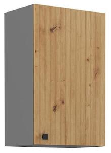 Horní jednodveřová skříňka NOMIN - šířka 45 cm, dub artisan / antracit