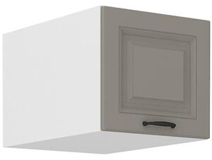 Horní skříňka s výklopnými dvířky SOPHIA - šířka 40 cm, světle šedá / bílá