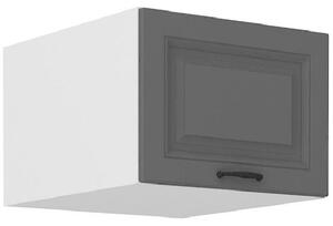 Horní skříňka s výklopnými dvířky SOPHIA - šířka 50 cm, šedá / bílá