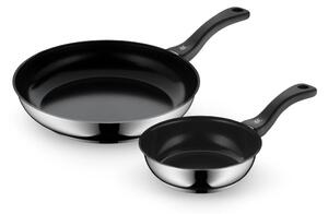 Nerezové pánve v sadě 2 ks s keramickým povrchem ø 28 cm Devil – WMF