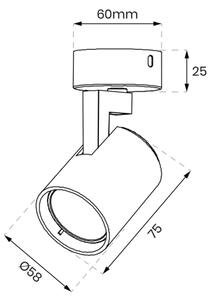 Bodové svítidlo VOLF 1xGU10/10W/230V zlatá/černá