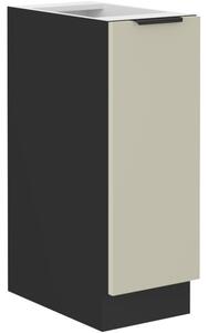 Výsuvná skříňka AGAFIJA - šířka 30 cm, cashmere / černá