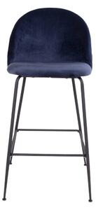Barová židle LOESONNI modrá/černá