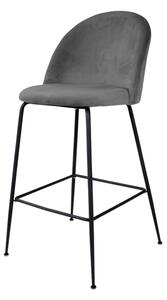 Barová židle LOESONNI šedá/černá