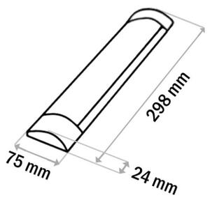 LED Podlinkové svítidlo QTEC LED/9W/230V 30 cm bílá