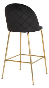 Barová židle LOESONNI černá/zlatá