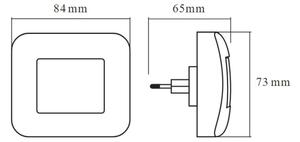 Osram - LED Noční světlo se senzorem soumraku LUNETTA LED/0,2W/230V