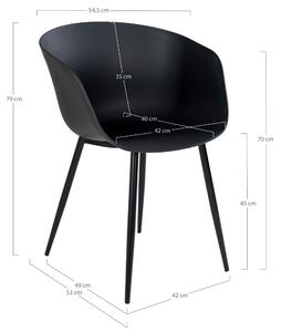 Jídelní židle RUDO černá
