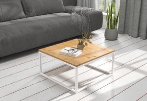 Konferenční stolek BELTEN, 65x33x65, bílá