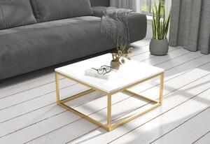 Konferenční stolek TEMU, 65x33x65, zlatá/černá