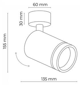 Bodové svítidlo JET 1xGU10/10W/230V černá