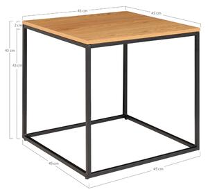 Přístavný stolek VATO dub/černá