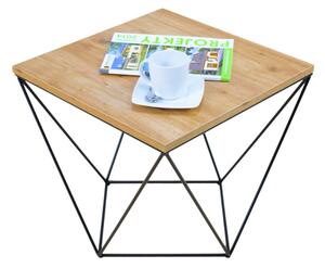 Konferenční stolek DIANA, 50x45x50, černá/dub artisan