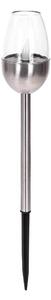 Aigostar - LED Solární lampa LED/0,006W/1,2V 38,2cm chrom 2700K IP44