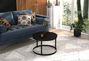 Konferenční stolek RINEN, 55x36x55, černá/dub artisan