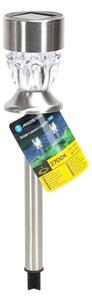 Aigostar - LED Solární lampa LED/0,006W/1,2V 35,5cm chrom 2700K IP44