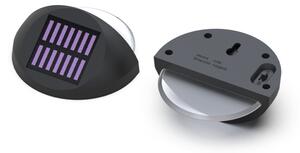 Aigostar - LED Solární nástěnné svítidlo LED/1W/1,2V černá 2700K IP44