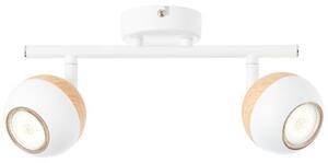 Brilliant G59413/75 Stropní LED svítidlo SCAN bílé + dřevo