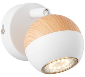 Brilliant G59410/75 Nástěnné LED svítidlo SCAN bílé + dřevo