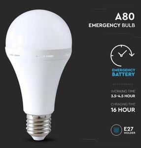 LED Žárovka s nouzovým režimem A80 E27/12W/230V 4000K