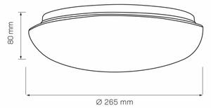 Stropní svítidlo BONIFACY 1xE27/20W/230V pr. 26,5 cm bílá