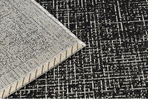 Balta Kusový koberec SISAL FLOORLUX 20401 černý / stříbrý Rozměr: 140x200 cm