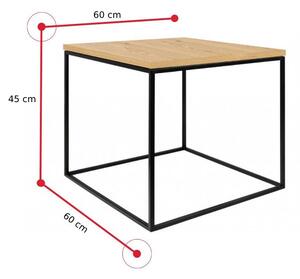 Konferenční stolek BELRET, 60x45x60, bílá lesk