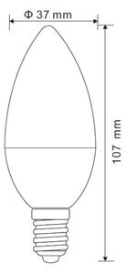 LED Stmívatelná žárovka E14/5W/230V 4000K - Globo 10560DCK