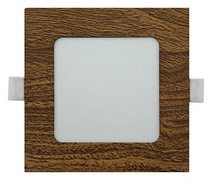 LED Podhledové svítidlo SQUARE LED/6W/230V 4200K 11,8x11,8 cm hnědá