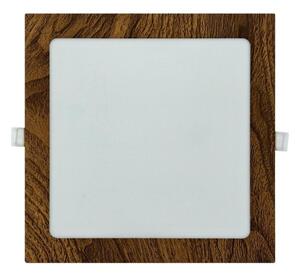 LED Podhledové svítidlo SQUARE LED/18W/230V 4200K 22x22 cm hnědá