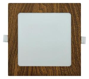 LED Podhledové svítidlo SQUARE LED/12W/230V 4200K 16,8x16,8 cm hnědá