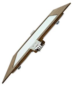 LED Podhledové svítidlo SQUARE LED/12W/230V 4200K 16,8x16,8 cm hnědá