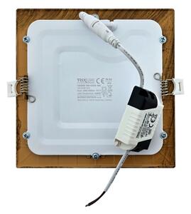 LED Podhledové svítidlo SQUARE LED/12W/230V 4200K 16,8x16,8 cm hnědá