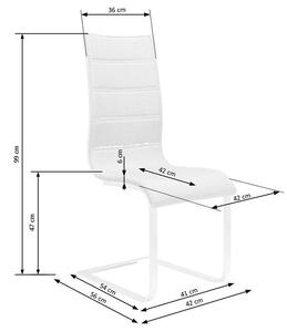 Židle K104 - černá / bílá