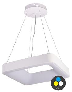 T-LED Bílé závěsné LED svítidlo hranaté 600x600mm 60W CCT 105553