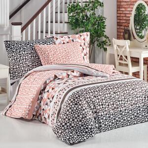 Povlečení bavlněné Laviva hnědé EMI, Standardní set jednolůžko obsahuje 1x 140x200 + 1x 70x90