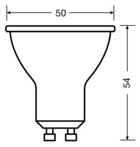SADA 3x LED Žárovka PAR16 GU10/6,9W/230V 6500K - Osram