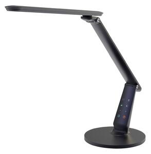 LED stolní lampa Zig s ovládacím panelem, černá