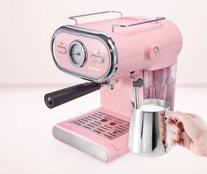 Sada espresso kávovaru SEM 1100 a 4 hrnků na kávu, růžová (800006500)