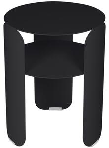 Antracitový kovový zahradní odkládací stolek Fermob Bebop 35 cm