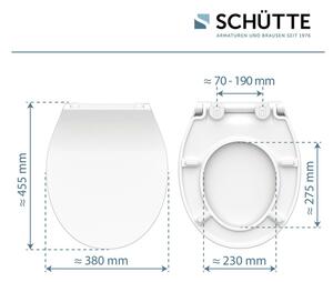 Schütte Záchodové prkénko SLIM (bílá) (100285013002)